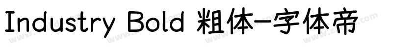 Industry Bold 粗体字体转换